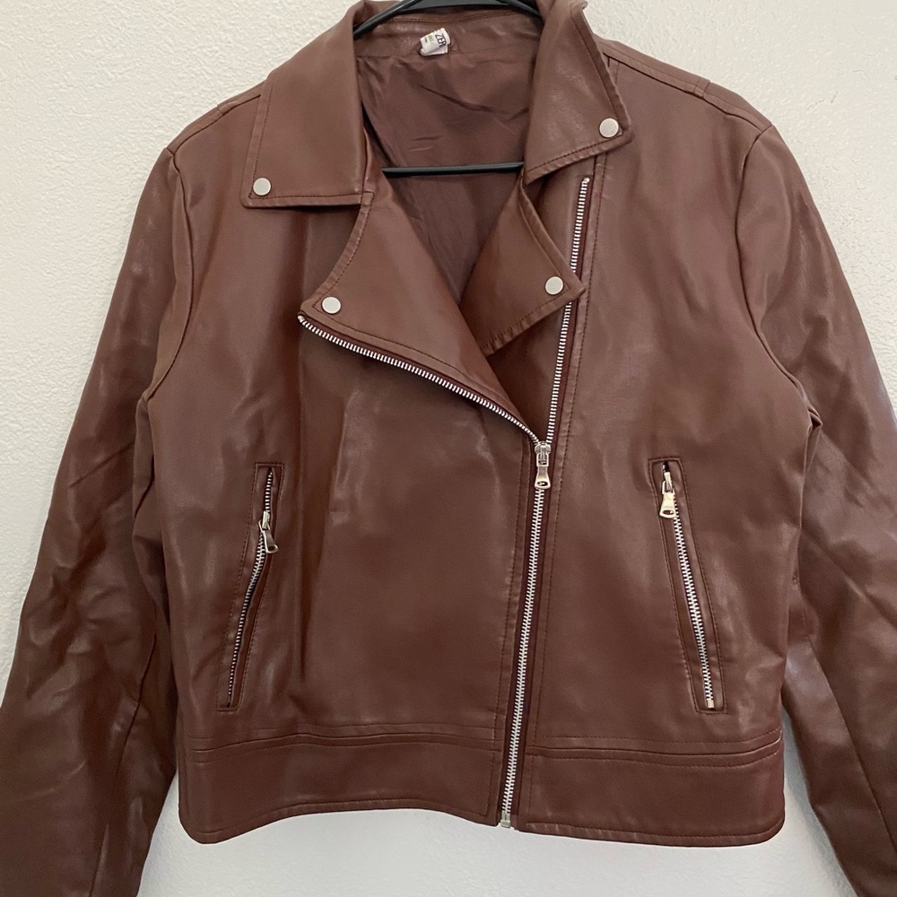 Double Zero Faux Leather Jacket
